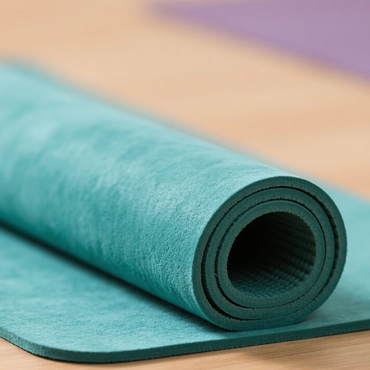 Miljøvenlig ultratynd ruskind yogamåtte